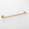 Sydney Double Towel Rail 750mm Brushed Brass