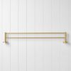 Sydney Double Towel Rail 750mm Brushed Brass