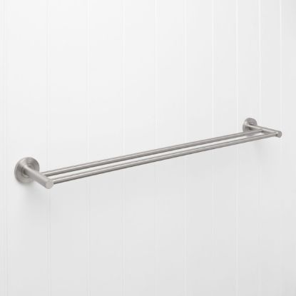 Sydney Double Towel Rail 750mm Stainless Steel
