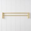 Sydney Double Towel Rail 600mm Brushed Brass