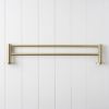 Sydney Double Towel Rail 600mm Warm Brushed Nickel
