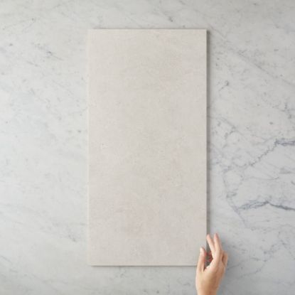 Sydney Matte White Stone Look Tile 300x600mm