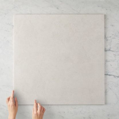 Sydney Matte White Stone Look Tile 600x600mm