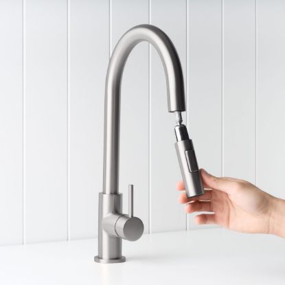 Sydney Dual Function Pullout Kitchen Mixer Stainless Steel