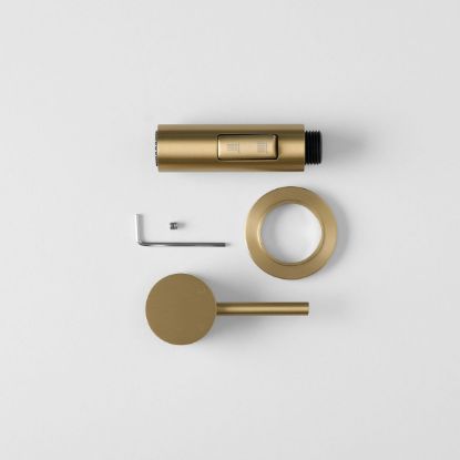 Sydney Dual Function Pullout Kitchen Mixer Trim Kit Brushed Brass