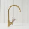 Sydney Round Kitchen Mixer Brushed Brass