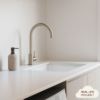 Sydney Round Kitchen Mixer Warm Brushed Nickel