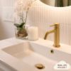 Sydney Short Basin Mixer Brushed Brass