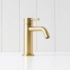 Sydney Short Basin Mixer Brushed Brass