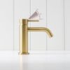 Sydney Short Basin Mixer Brushed Brass