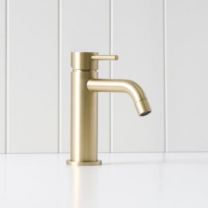 Sydney Short Basin Mixer Warm Brushed Nickel