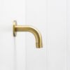 Sydney Short Wall Spout Brushed Brass