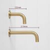 Sydney Short Wall Spout Brushed Brass