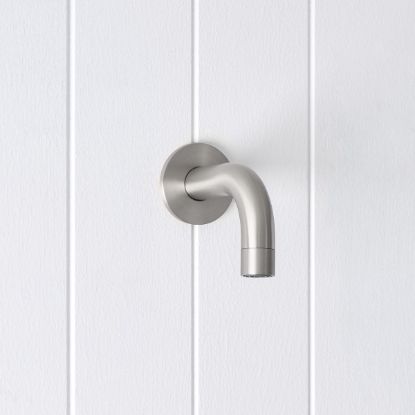 Sydney Short Wall Spout Stainless Steel