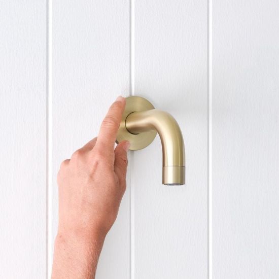 Sydney Short Wall Spout Warm Brushed Nickel