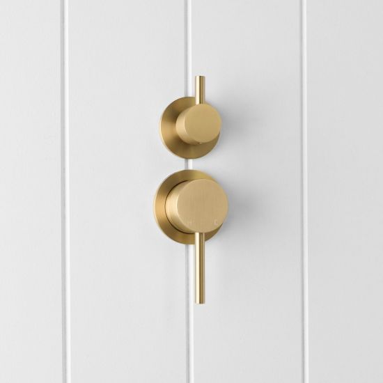 Sydney Shower Diverter and Mixer Brushed Brass
