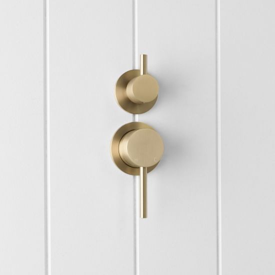 Sydney Shower Diverter and Mixer Warm Brushed Nickel