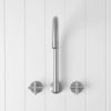 Sydney Swivel Spout + Cross Taps Stainless Steel