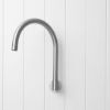 Sydney Swivel Spout + Cross Taps Stainless Steel