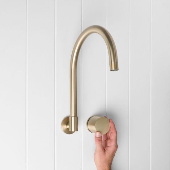 Sydney Swivel Spout + Progressive Mixer Warm Brushed Nickel