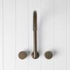 Sydney Swivel Spout + Round Taps Antique Brass