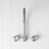 Sydney Swivel Spout + Round Taps Stainless Steel