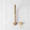 Sydney Swivel Spout + Wall Mixer Brushed Brass