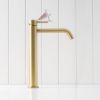 Sydney Tall Basin Mixer Brushed Brass