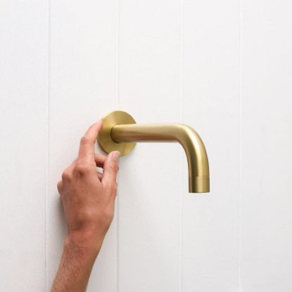Sydney Wall Spout Brushed Brass