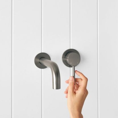 Sydney Wall Spout + Mixer Gunmetal