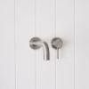 Sydney Wall Spout + Mixer Stainless Steel