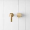 Sydney Wall Spout + Progressive Mixer Brushed Brass