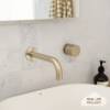 Sydney Wall Spout + Progressive Mixer Warm Brushed Nickel