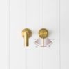 Sydney Wall Spout + Wall Mixer Brushed Brass