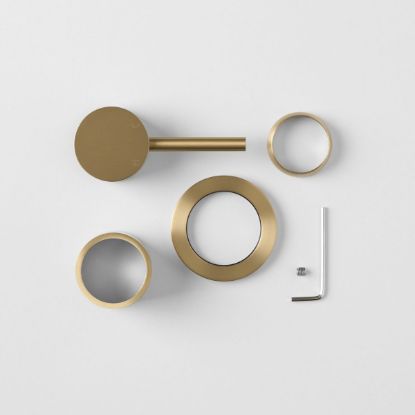 Sydney Wall Mixer Trim Kit Brushed Brass