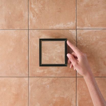 Tile Insert Floor Waste Large Antique Brass
