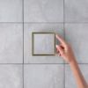 Tile Insert Floor Waste Large Warm Brushed Nickel
