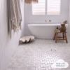 Tully Heads Carrara Matte Herringbone Tile