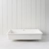 Under Mount Rectangular Basin Matte White