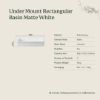 Under Mount Rectangular Basin Matte White