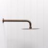Wall Shower Arm and Head Antique Brass 250mm