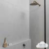 Wall Shower Arm and Head Antique Brass 250mm