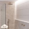 Wall Shower Arm and Head Warm Brushed Nickel 250mm