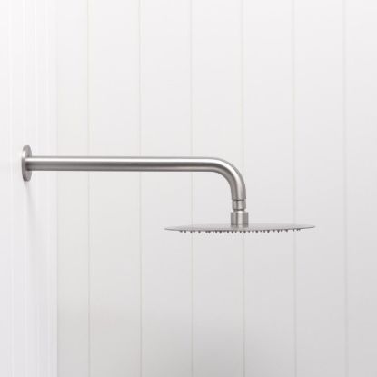Wall Shower Arm and Head Stainless Steel 250mm