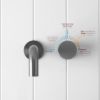 Wall Spout + Progressive Wall Mixer Gunmetal
