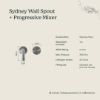 Wall Spout + Progressive Wall Mixer Gunmetal