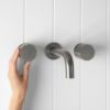 Wall Spout + Round Wall Taps Gunmetal