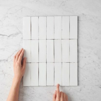 Noosa Gloss Zellige White Subway Tile