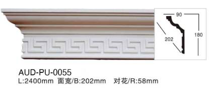 PU 雕花角线 面宽202mm（AUD-PU-0055）