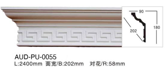 PU 雕花角线 面宽202mm（AUD-PU-0055）